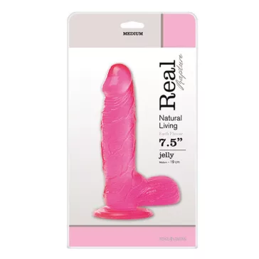 Dildó Realisztikus, Tapadókorongos 19 cm Rózsaszín