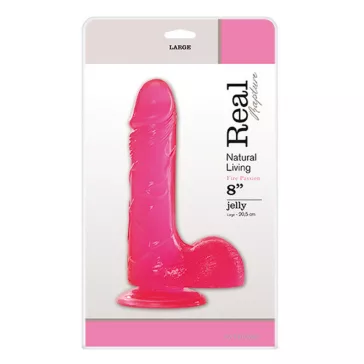   Dildo Realisztikus tapintású, tapadókorongos 20 cm rózsaszín