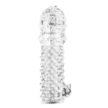   Lovesecret Péniszhüvely Stimuláló bordázott, tüskés 12,5 cm átlátszó