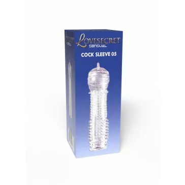   LoveSecret Péniszhüvely Texturált, TPE 12,5 cm átlátszó