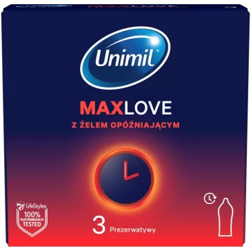 Unimil Max Love késleltető óvszer 3db