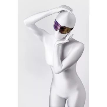   Anonymo Szexjáték PVC anyagú nyomott mintás maszk 27,5 cm