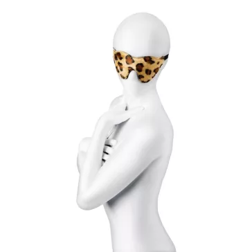   Anonymo Szájpecek PU bőr, állítható pánt, fekete, 26 cm