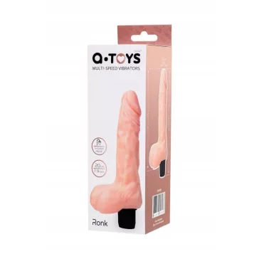   A-Toys Vibrátor Realisztikus, állítható rezgés 14 cm fekete