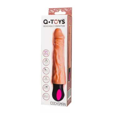   A-Toys Vibrátor Fűthető, 12 mód, hajlítható 20,5 cm TPE