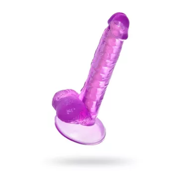   A-Toys Dildó Állítható merevségű, élményfokozó, tapadókorongos 20,5 cm lila
