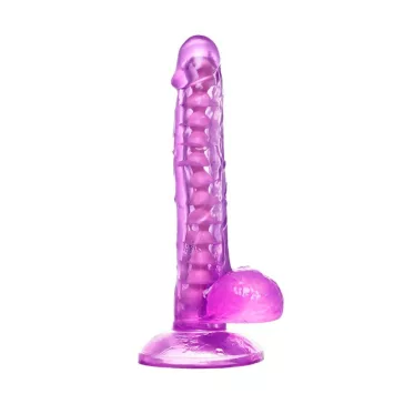   A-Toys Dildó Állítható merevségű, élményfokozó, tapadókorongos 20,5 cm lila
