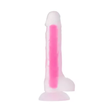  Beyond Dildó Realisztikus, foszforeszkáló 16,5 cm rózsaszín
