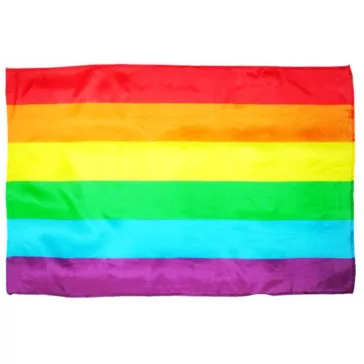 Szivárvány mintás zászló 90x140 cm polyester