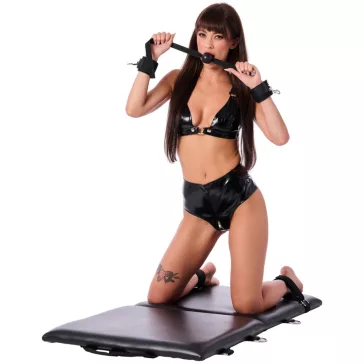   BDSM matrac 2 párnázott panel, 8 nylon kötözővel, 10 fém karikával 120x60 cm