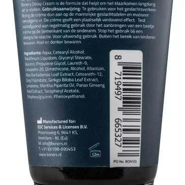 Boners - Késleltető krém 100 ml