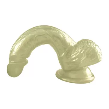   Dildó Realisztikus, perleffekt, tapadókorongos 20,5 cm fehér-arany