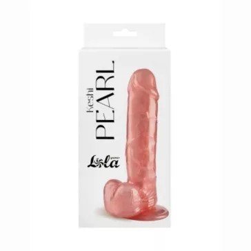   Dildó Realisztikus, perleffekt, tapadókorongos 20,5 cm rózsaszín