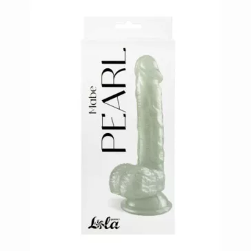   Dildó Realisztikus, perleffekt, tapadós talp 20,5 cm fehér