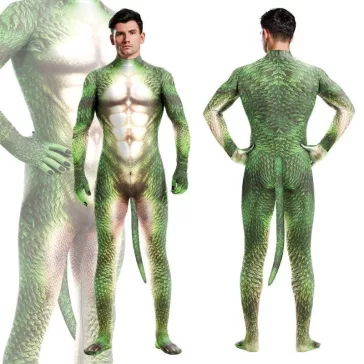 DRAGON Green – zöld gyík cosplay jelmez