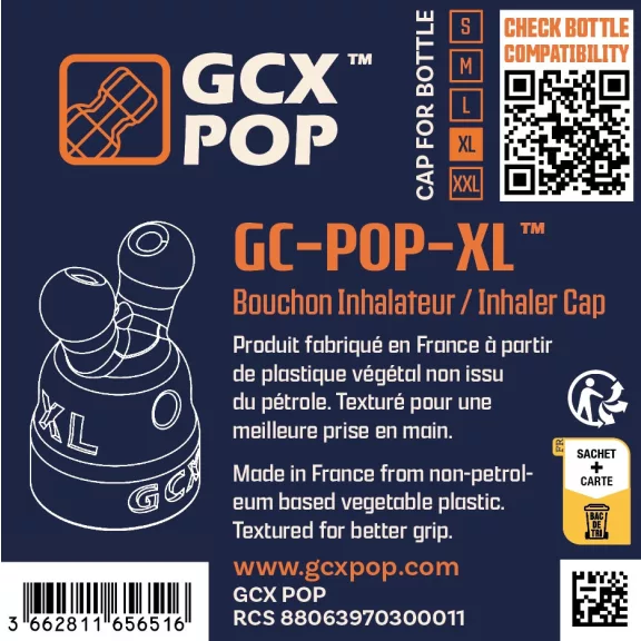 Aroma Inhaler Cap GC-POP™ XL – prémium aroma inhaláló sapka