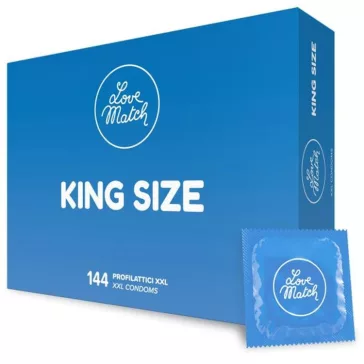 Love Match King óvszer XXL 144 darabos csomag