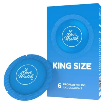 Love Match King XXL óvszer 6 db-os csomag