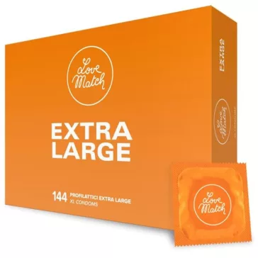 Love Match Extra Large óvszer 144 darabos csomag