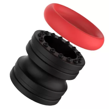   Ballstretcher Doblo – fekete-piros, 30 mm-es golyófeszítő