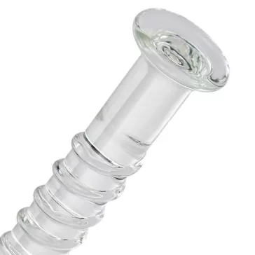 Prémium üveg dildó – 18 cm érzéki kényeztetéshez