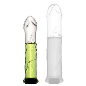 Heaglass S – üreges üveg dildó 16 x 3,5 cm