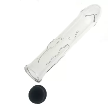 Heaglass S – üreges üveg dildó 16 x 3,5 cm