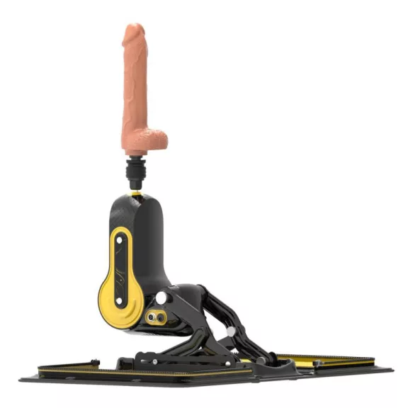 Sex Machine – hordozható maszturbátor tokban, sárga