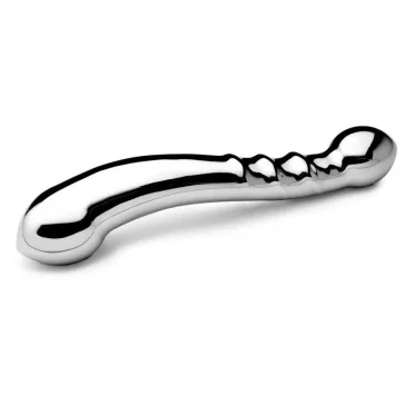 Fém kétvégű dildó 19 cm 2,9-3,5 cm széles