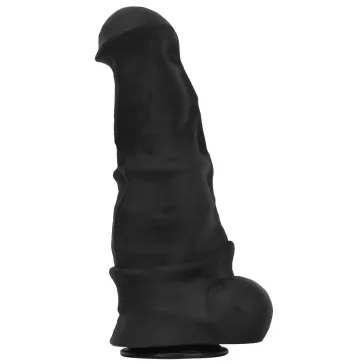   Biggyhorsy Dildó Széles fej, tapintott felület 24x10,5 cm fekete