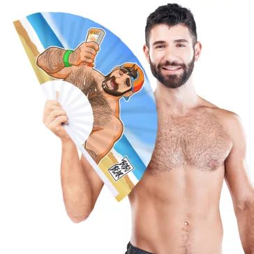 Bobo Bear Strand legyező 64 cm