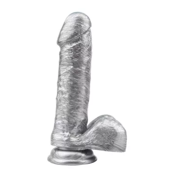   Ben Dover Dildó Realisztikus, flexibilis, erős tapadókorongos ezüst