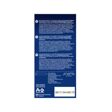 CONTROL Adapta Nature – extra síkosító óvszer 12 db