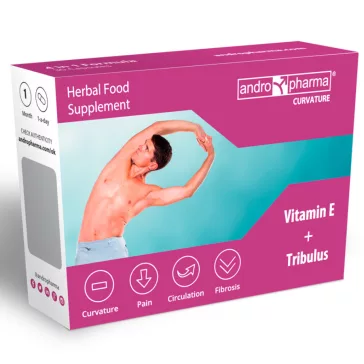   ANDROPHARMA Curvature- Peyronie-kór étrend-kiegészítő 30 db