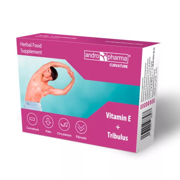 ANDROPHARMA Curvature- Peyronie-kór étrend-kiegészítő 30 db