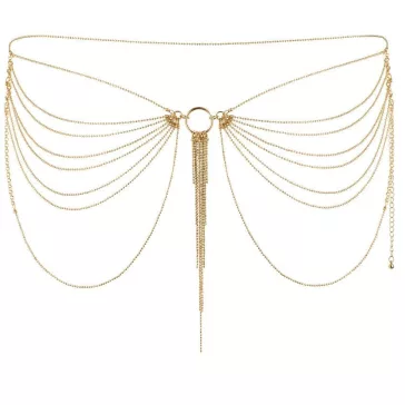 Bijoux – elegáns fém lánc ékszer az arany deréknak