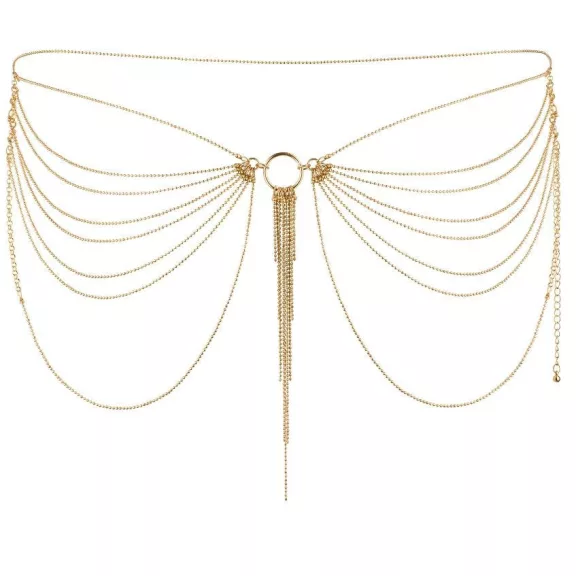 Bijoux – elegáns fém lánc ékszer az arany deréknak