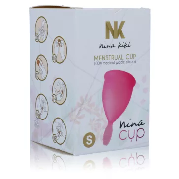   Nina Kikí - Prémium menstruációs kupa S méretben, rózsaszín