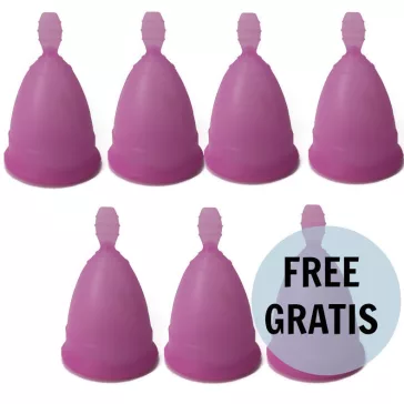NINA KIKÍ - prémium menstruációs bögre, lila, S méret