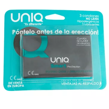 UNIQ - prémium latexmentes óvszer 3 db-os kiszerelésben