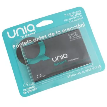UNIQ - prémium latexmentes óvszer 3 db-os kiszerelésben