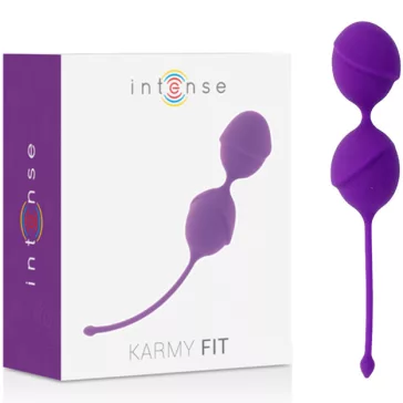 INTENSE KARMY FIT – prémium szilikon Kegel golyó lila