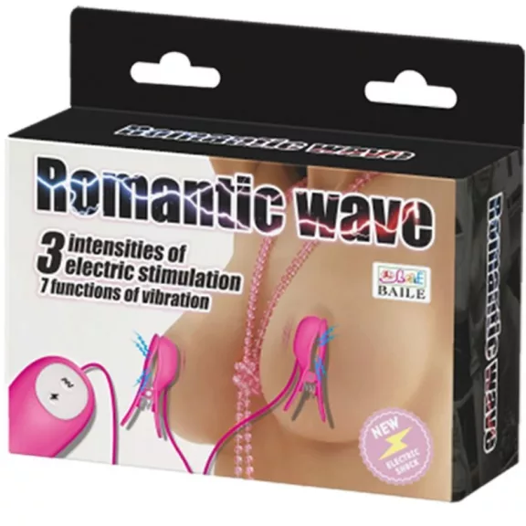BAILE - romantikus vibráló pizza fuchsia elektroshockkal