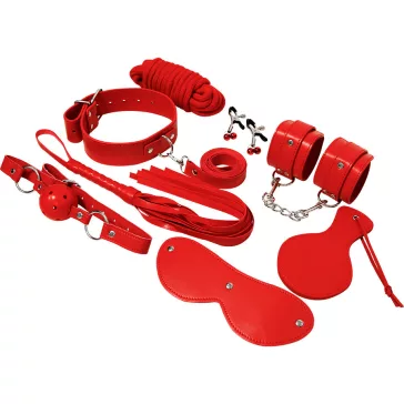 EXPERIENCE – BDSM fétis szett vörös színben