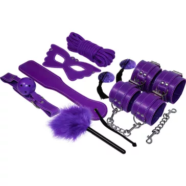   EXPERIENCE – BDSM Fetiszkészlet, Ínycsiklandó Lila Színben