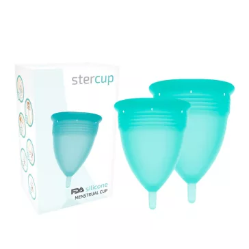   STERCUP – prémium szilikon menstruációs kelyhek S+L aquamarine