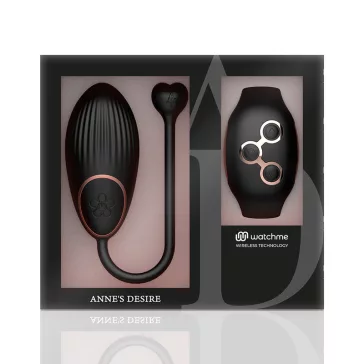   ANNE'S DESIRE – távirányítós tojás vibrátor fekete/arany