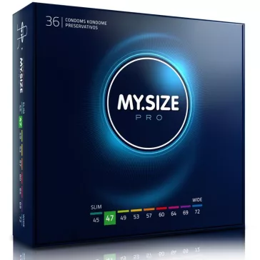   MY SIZE – prémium 47 mm-es óvszer 36 darabos kiszerelésben