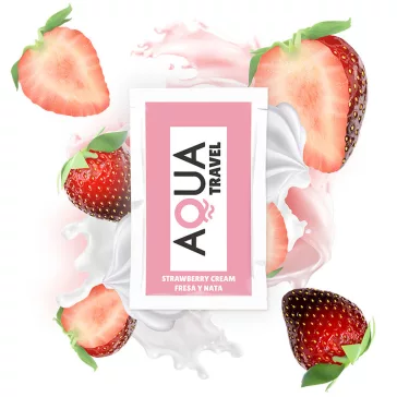  AQUA TRAVEL – eperkrém ízű vízbázisú síkosító 6 ml