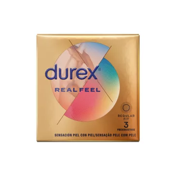 Durex - Prémium Real Feel óvszerek 3 db-os kiszerelésben